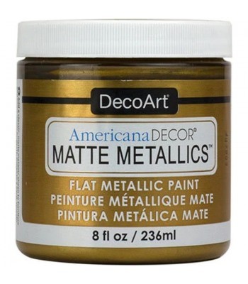 DecoArt Americana Decor Vintage Brass Matte Metallics Craft Paints. 8oz